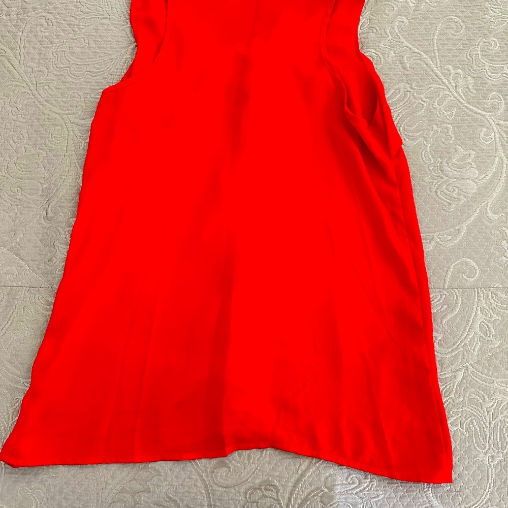 Red polyester top size medium